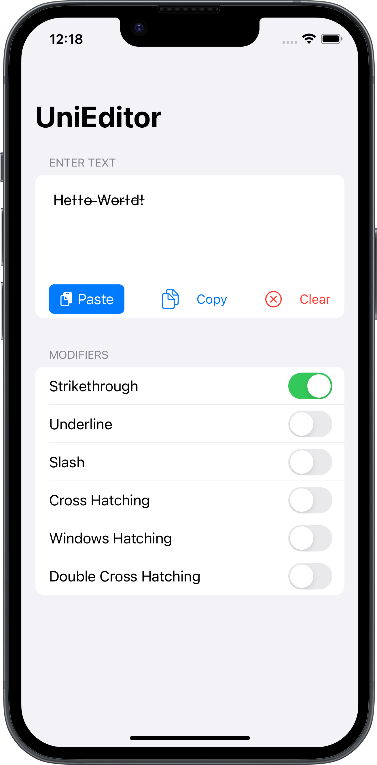 UniEditor screenshot